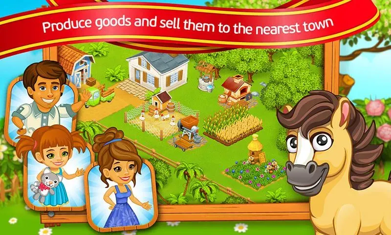 Farm Town: Cartoon Story  [МОД Бесконечные деньги] Screenshot 4