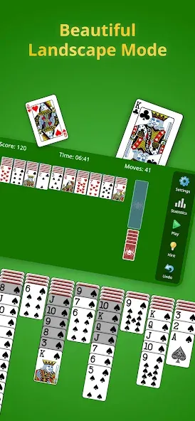 Spider Solitaire Classic  [МОД Unlimited Money] Screenshot 2