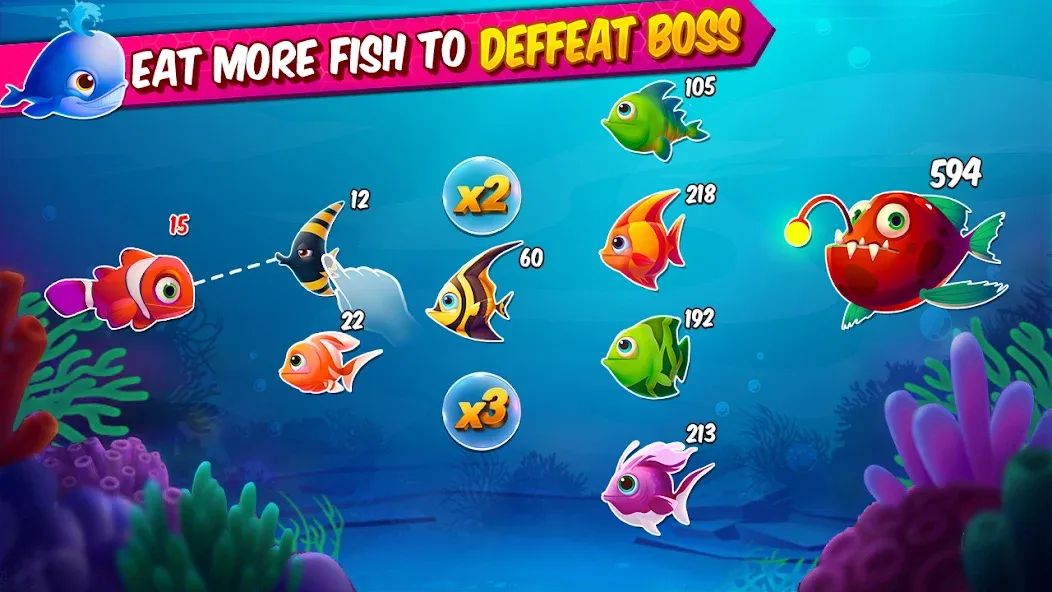 Big Eat Fish Games Shark Games  [МОД Unlimited Money] Screenshot 2