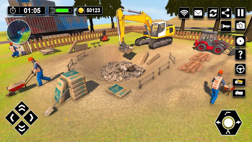 Wood House Construction Game  [МОД Много монет] Screenshot 1