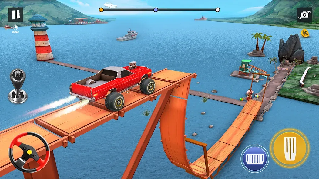 Car Stunt Games 3D Car Games  [МОД Бесконечные монеты] Screenshot 3