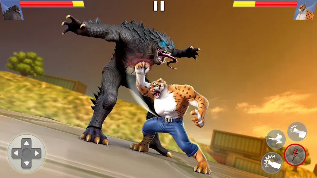 Kung Fu Animal: Fighting Games (Кунгфу животное)  [МОД Бесконечные монеты] Screenshot 1