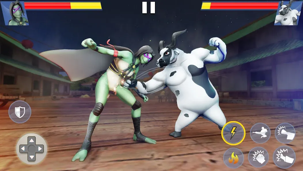 Kung Fu Animal: Fighting Games (Кунгфу животное)  [МОД Бесконечные монеты] Screenshot 3