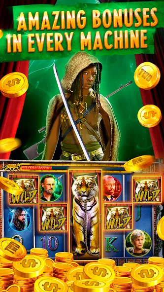 The Walking Dead Casino Slots (Зе Вокинг Дед Казино Слотс)  [МОД Бесконечные монеты] Screenshot 4