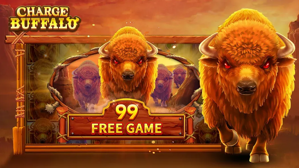 Charge Buffalo Slot-TaDa Games (Чардж Буффало Слот)  [МОД Mega Pack] Screenshot 2