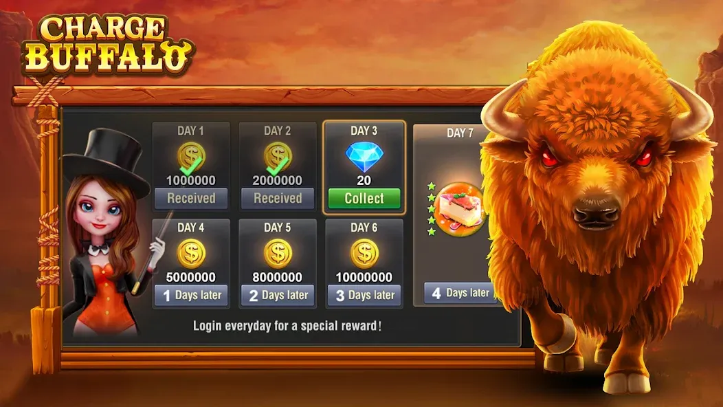 Charge Buffalo Slot-TaDa Games (Чардж Буффало Слот)  [МОД Mega Pack] Screenshot 3