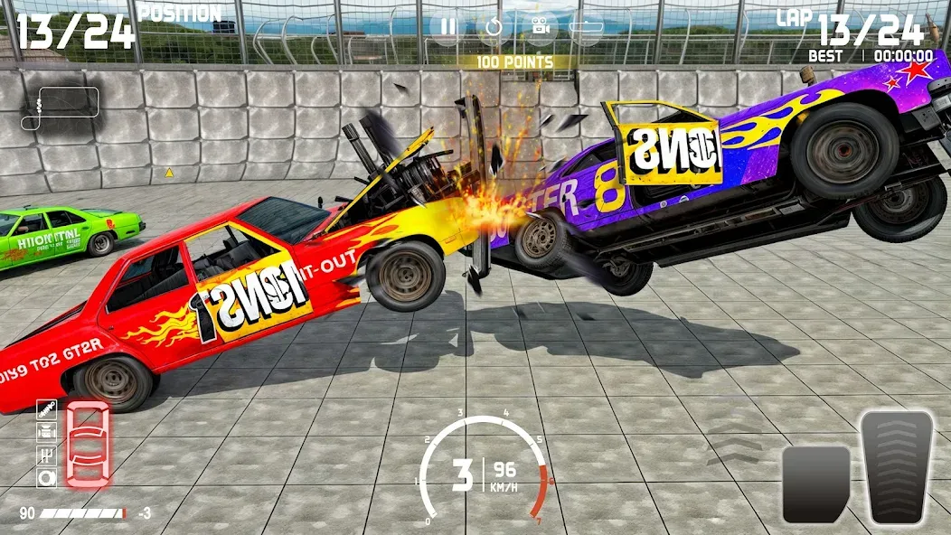 Demolition Derby: Car Games  [МОД Бесконечные деньги] Screenshot 5