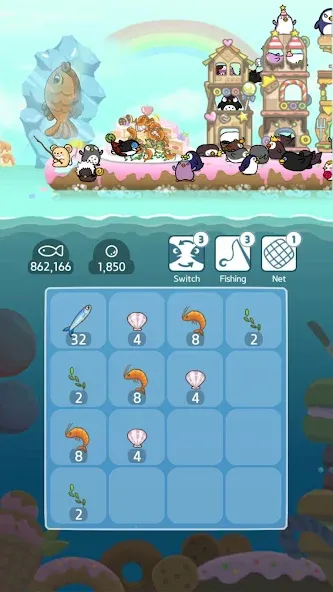 2048 Penguin Island  [МОД Все открыто] Screenshot 2