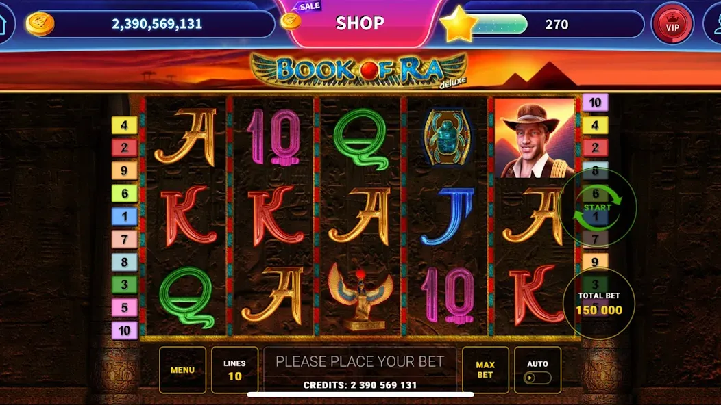 Book of Ra™ Deluxe Slot (Бук оф Ра Делюкс Слот)  [МОД Unlimited Money] Screenshot 1