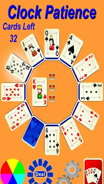 Clock Patience Solitaire (Клок Пэйшенс Солитер)  [МОД Mega Pack] Screenshot 2