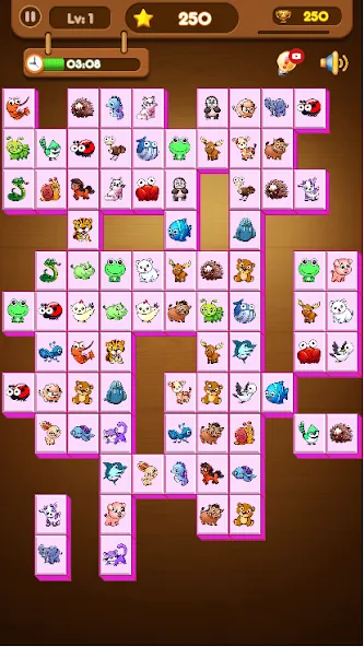 Onet Connect Animal Game (Онет Соединить Животные игра)  [МОД Много денег] Screenshot 2