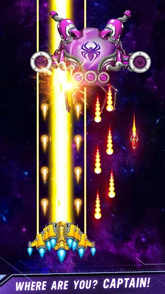 Space shooter - Galaxy attack (Спейс шутер)  [МОД Меню] Screenshot 2