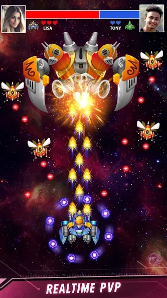 Space shooter - Galaxy attack (Спейс шутер)  [МОД Меню] Screenshot 3