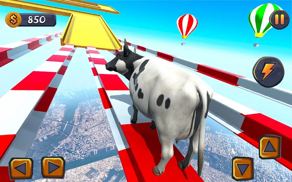 Epic Cow Ramp Rush Run Game  [МОД Unlocked] Screenshot 1