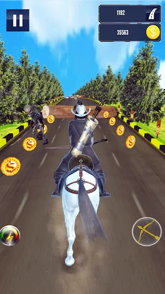 Cowboy Horse Run  [МОД Бесконечные монеты] Screenshot 1