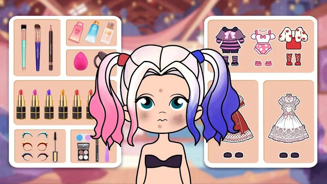 Doll Dress Up - Makeup Games  [МОД Много денег] Screenshot 2