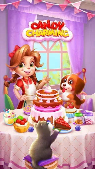 Candy Charming - Match 3 Games (энди Чарминг)  [МОД Menu] Screenshot 1