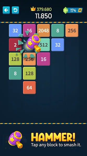 1M - Merge Number Block Puzzle  [МОД Unlimited Money] Screenshot 3