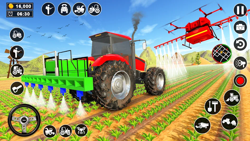 Real Tractor Driving Simulator (Реальный симулятор вождения трактора)  [МОД Много монет] Screenshot 4