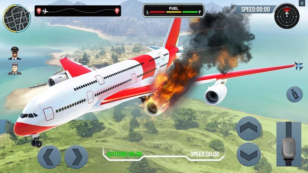 Airplane Simulator Plane Games  [МОД Все открыто] Screenshot 4