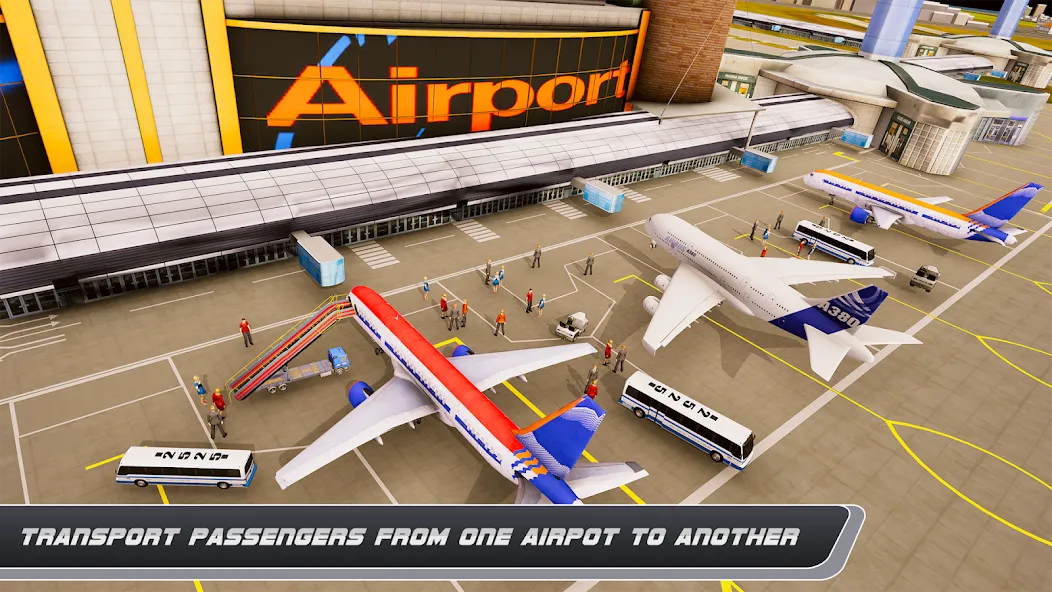 Airplane Simulator Plane Games  [МОД Все открыто] Screenshot 5