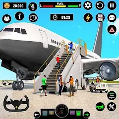 Скачать взлом Airplane Simulator Plane Games [МОД Все открыто] на Андроид