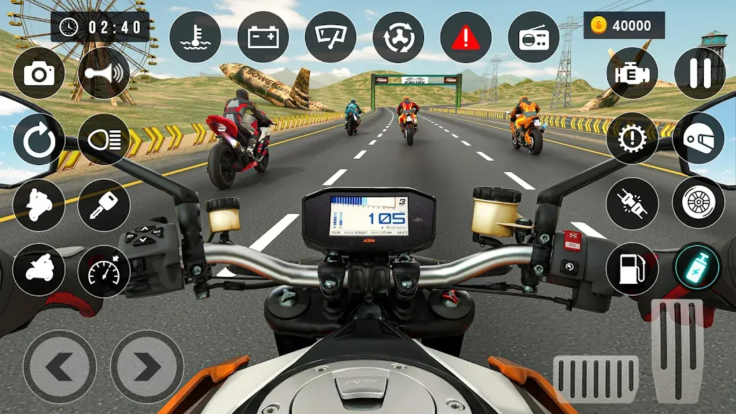 Bike Racing Games - Bike Game (Байк Рейсинг Геймс)  [МОД Menu] Screenshot 2