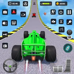 Скачать взлом Formula Car Stunt - Car Games (Формула автомобиль трюк)  [МОД Menu] на Андроид