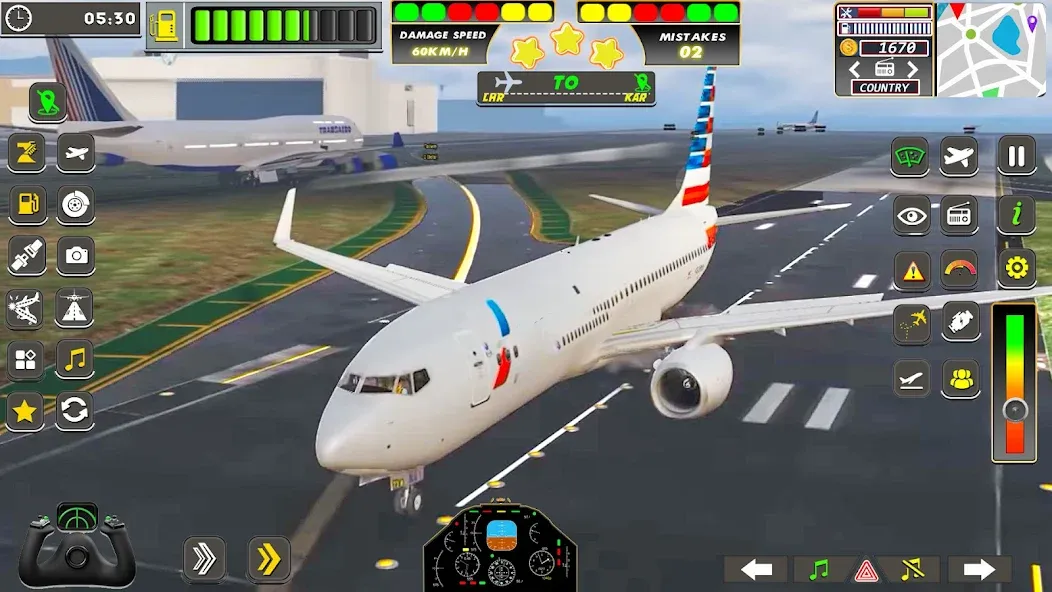 Real Flight Sim Airplane Games (Реал Флайт Сим Авиасимуляторы игры на самолеты)  [МОД Меню] Screenshot 1