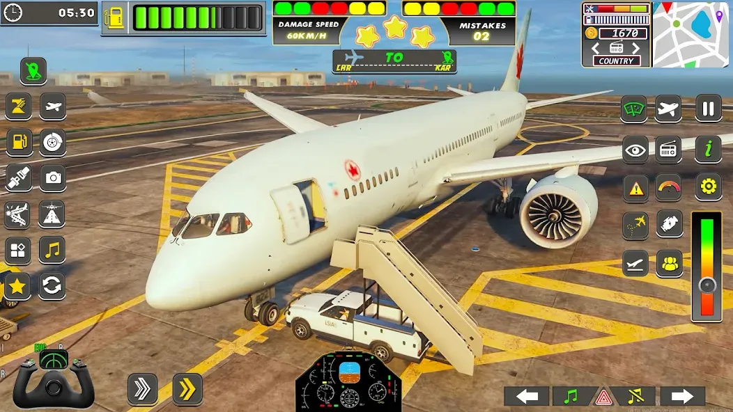 Real Flight Sim Airplane Games (Реал Флайт Сим Авиасимуляторы игры на самолеты)  [МОД Меню] Screenshot 3