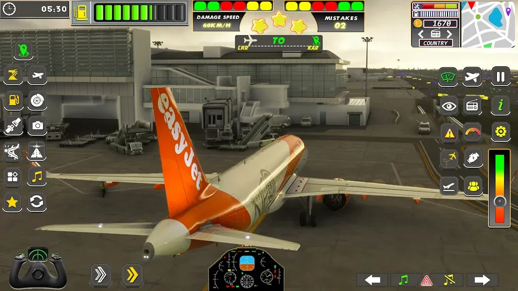 Real Flight Sim Airplane Games (Реал Флайт Сим Авиасимуляторы игры на самолеты)  [МОД Меню] Screenshot 4