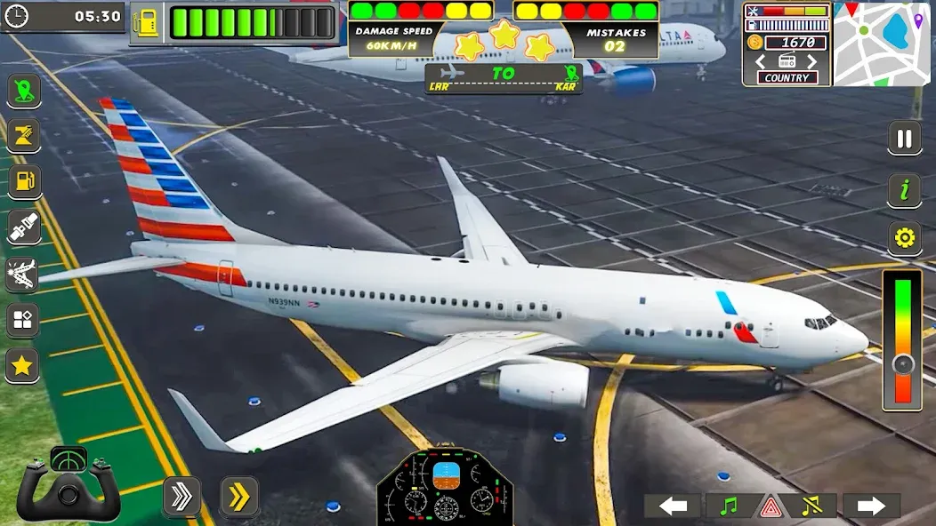 Real Flight Sim Airplane Games (Реал Флайт Сим Авиасимуляторы игры на самолеты)  [МОД Меню] Screenshot 5