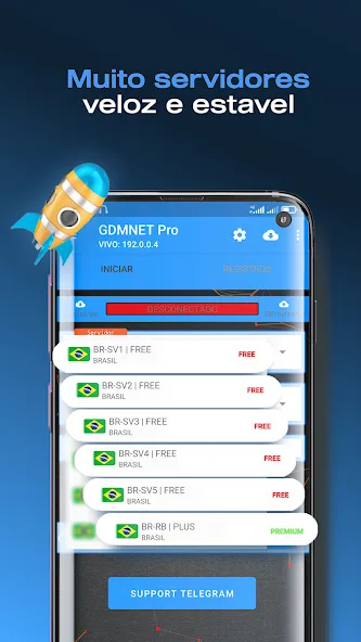 GDMNET Pro - Client VPN - SSH (ГДМНЕТ Про)  [МОД Много денег] Screenshot 2