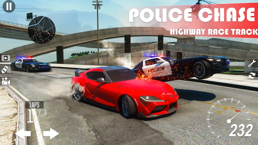 Extreme Car Driving Games  [МОД Unlocked] Screenshot 4