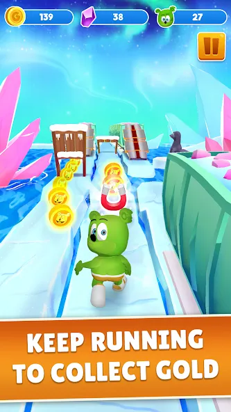 Gummy Bear Run: Running Games (Гамми Бер Ран)  [МОД Unlocked] Screenshot 2