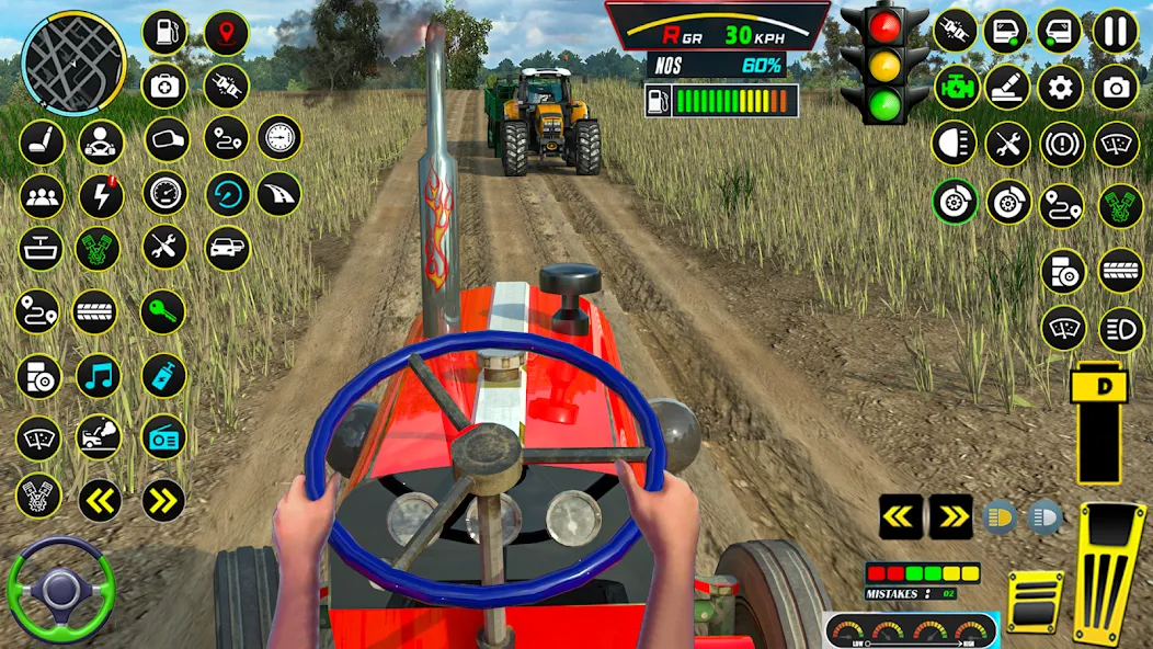 Farming Tractor Game Simulator (Фарминг Трактор Игра Симулятор)  [МОД Menu] Screenshot 1