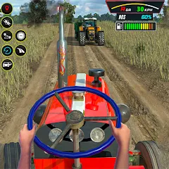 Скачать взлом Farming Tractor Game Simulator (Фарминг Трактор Игра Симулятор)  [МОД Menu] на Андроид