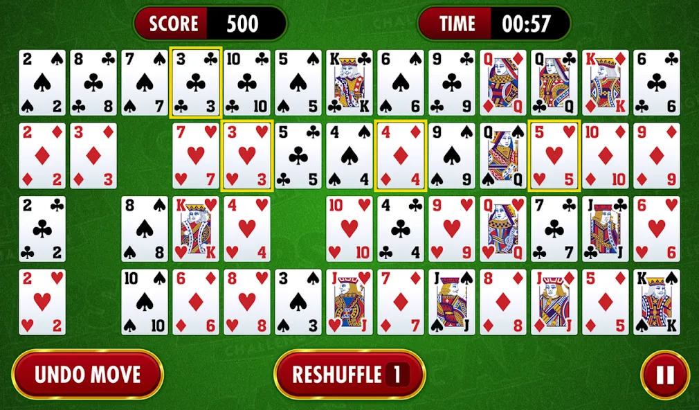 Gaps Solitaire Challenge (Гапс Солитер Челлендж)  [МОД Бесконечные монеты] Screenshot 5