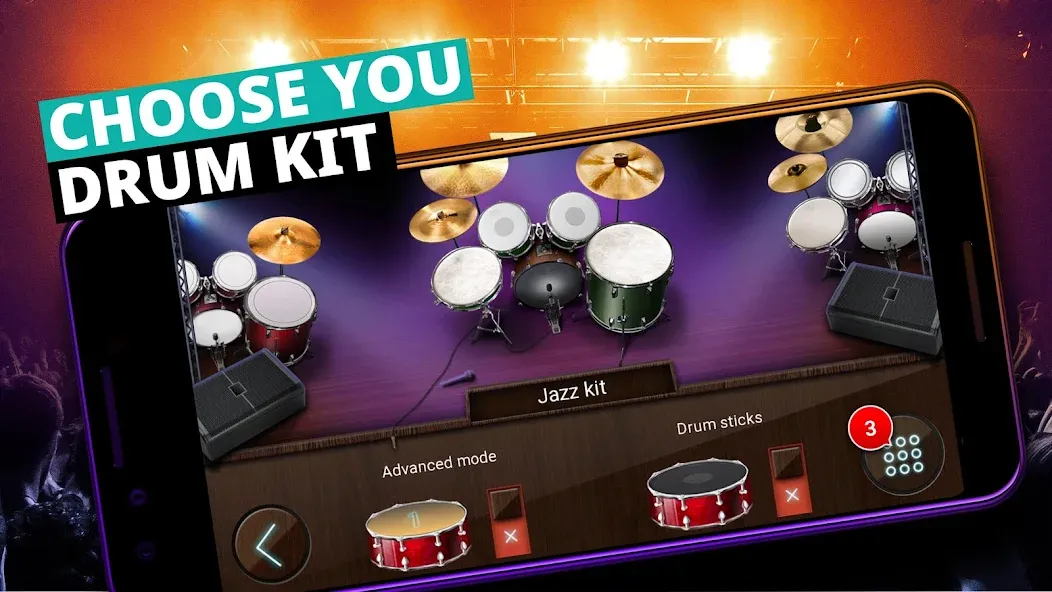 Drum Kit Music Games Simulator  [МОД Menu] Screenshot 4