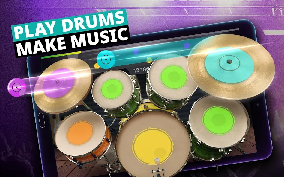 Drum Kit Music Games Simulator  [МОД Menu] Screenshot 5