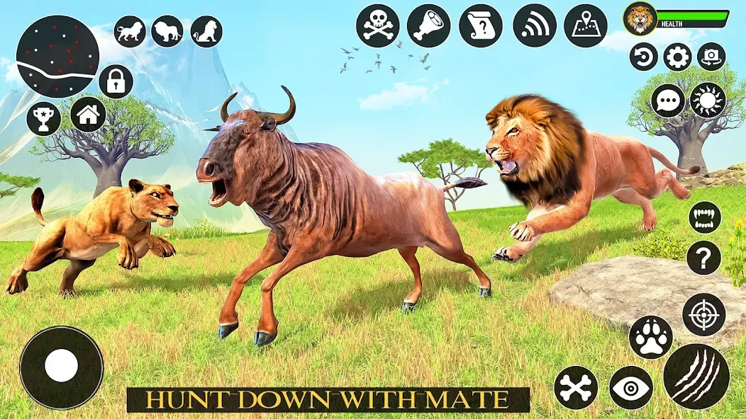 Ultimate Lion Simulator Game (Лайон Симулятор)  [МОД Menu] Screenshot 4