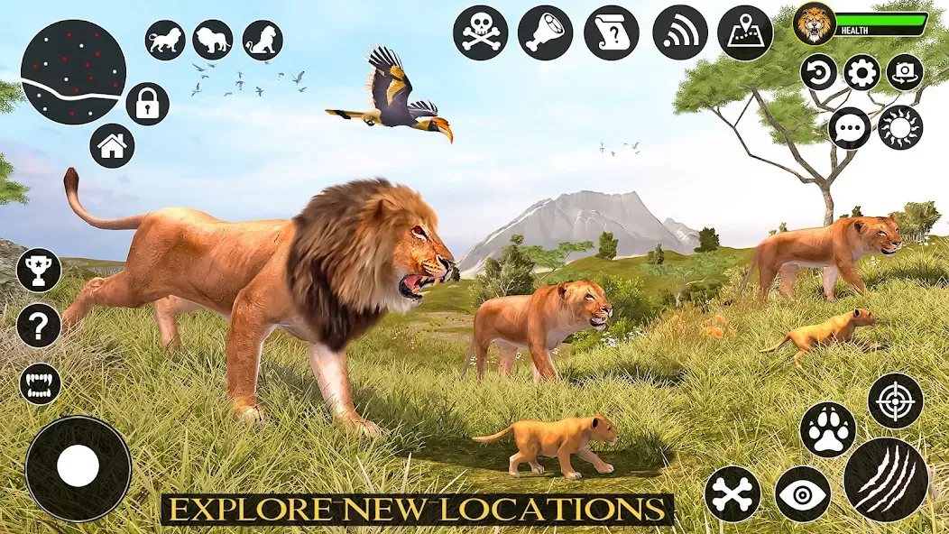 Ultimate Lion Simulator Game (Лайон Симулятор)  [МОД Menu] Screenshot 5