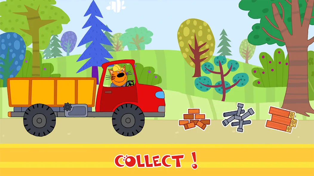 Kid-E-Cats Cars, Build a house  [МОД Menu] Screenshot 4