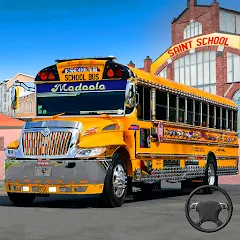 Скачать взлом School Bus Transport Simulator (Школьный Автобусный Транспортный Симулятор)  [МОД Unlocked] на Андроид