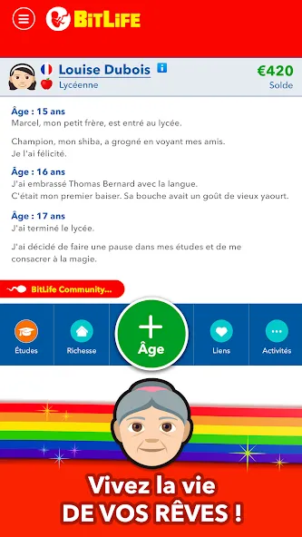 BitLife Français  [МОД Много денег] Screenshot 4