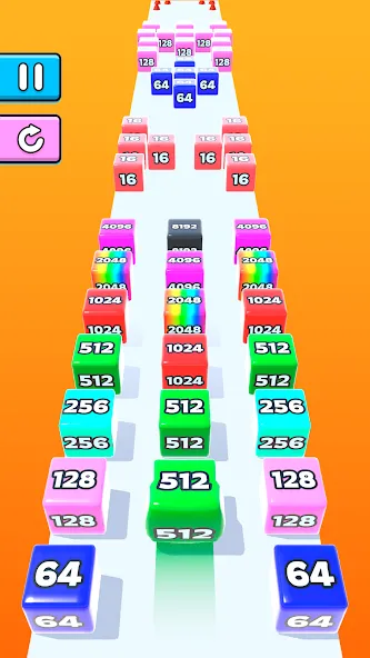 Jelly Run 2048 (Джелли Ран 2048)  [МОД Mega Pack] Screenshot 2