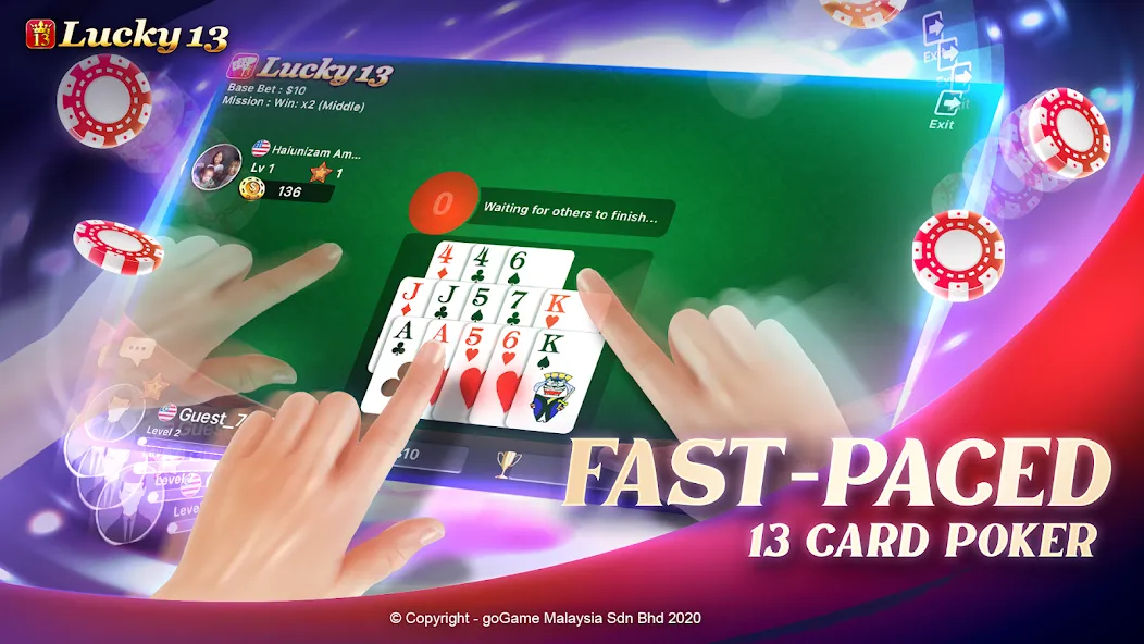 Lucky 13: 13 Poker Puzzle (Лаки 13)  [МОД Unlocked] Screenshot 4