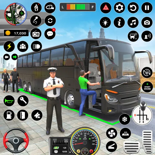 Bus Simulator - Driving Games  [МОД Бесконечные деньги] Screenshot 1