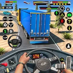 Скачать взлом Truck Driving Euro Truck Game  [МОД Много монет] на Андроид