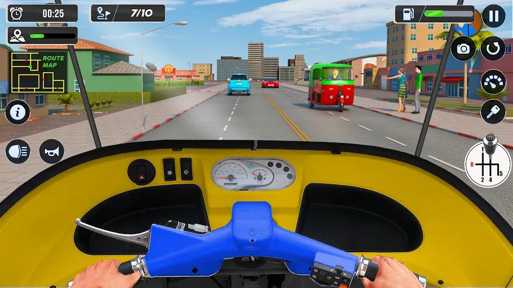 Tuk Tuk Auto Driving Games 3D  [МОД Бесконечные монеты] Screenshot 2